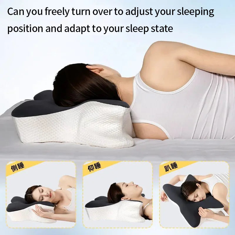 SleepWing™ | Travesseiro Cervical Ergonômico em Espuma Viscoelástica