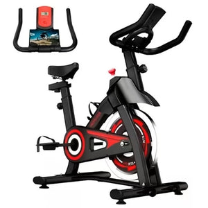 Bicicleta ergométrica spinning com monitor e suporte para celular - foto 7