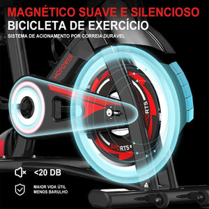 Bicicleta ergométrica spinning com monitor e suporte para celular - foto 8