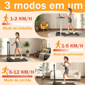 Esteira elétrica dobrável preta com Bluetooth - foto 4