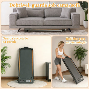 Esteira elétrica dobrável preta com Bluetooth - foto 8