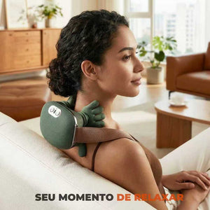Massageador mãozinha verde para pescoço e ombros com 8 pontos - foto 4