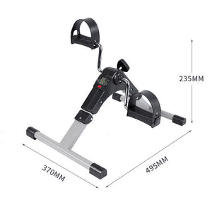 Mini bicicleta ergométrica preta com monitor LCD para pernas e braços - foto 7