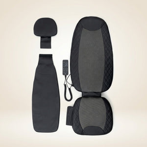 Peças do RelaxSeat™: encosto com assento, apoio de cabeça, capa e controle remoto