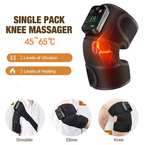 Massageador térmico TermoRelax preto com visor digital, 3 níveis de calor e 3 de vibração
