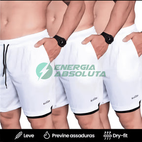 shorts com forro de compressão