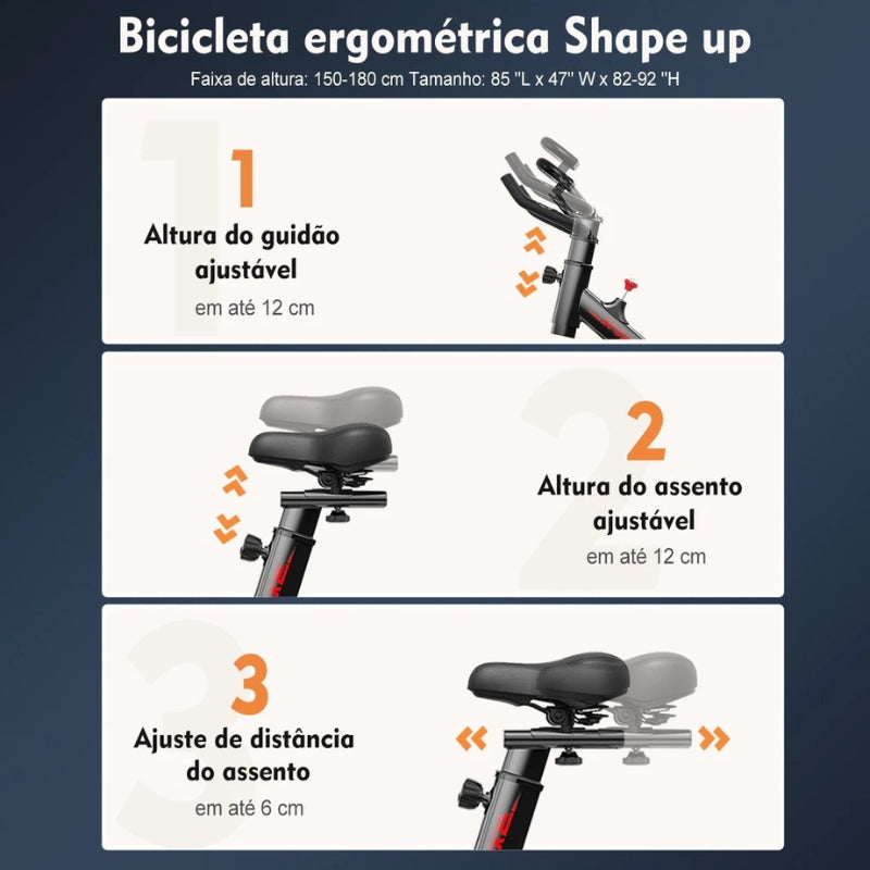 Bicicleta Ergométrica Detalhes do Assento