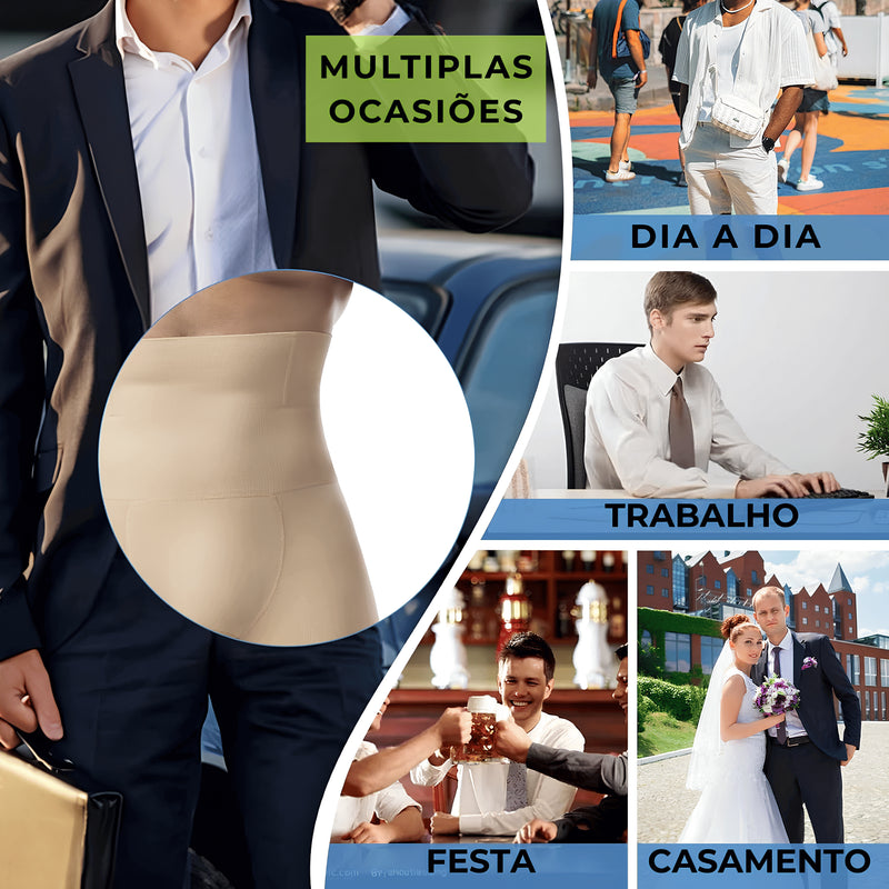 Cinta de Compressão Masculina AlphaSculpt® | Modelador Abdominal