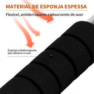 Barra fixa de porta regulável com manoplas de espuma - foto 4