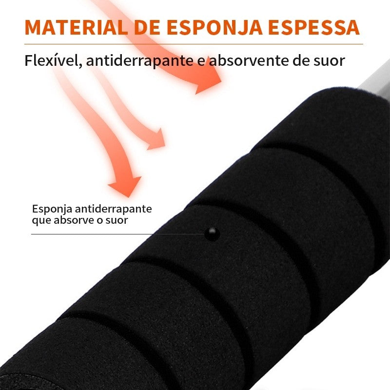 Barra fixa de porta regulável com manoplas de espuma - foto 4