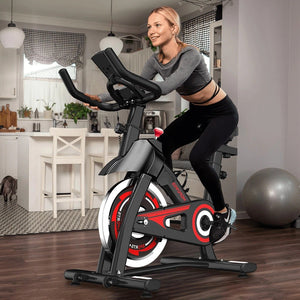 Bicicleta ergométrica spinning com monitor e suporte para celular - foto 6