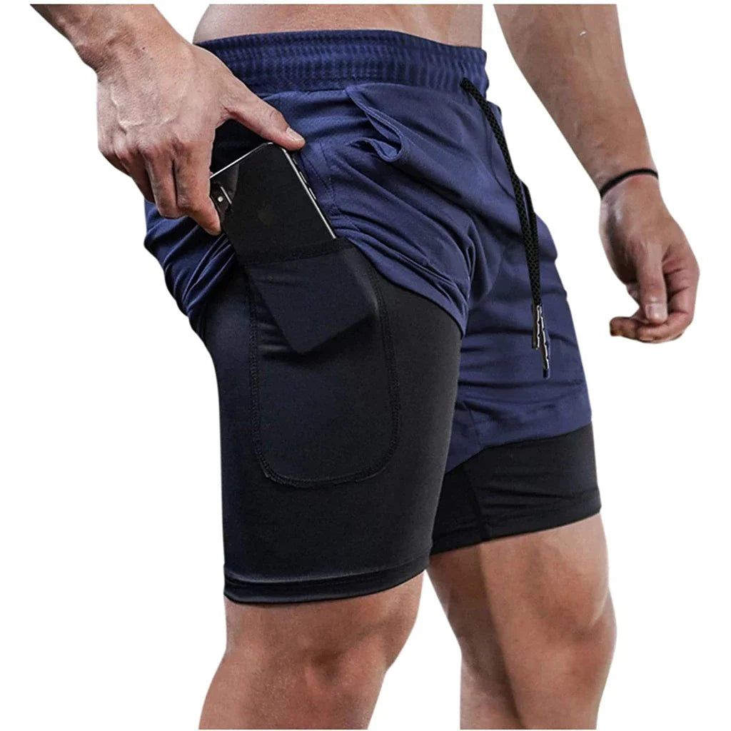 Shorts 2 em 1 Sport Fit Masculino