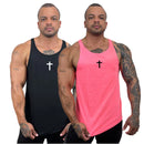 Kit com 2 Regatas Cavadas Masculinas em Algodão