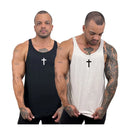 Kit com 2 Regatas Cavadas Masculinas em Algodão