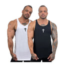 Kit com 2 Regatas Cavadas Masculinas em Algodão