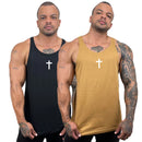 Kit com 2 Regatas Cavadas Masculinas em Algodão