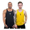 Kit com 2 Regatas Cavadas Masculinas em Algodão