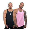 Kit com 2 Regatas Cavadas Masculinas em Algodão