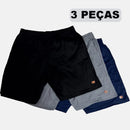 Kit com 3 Bermudas de Moletom com Bolso