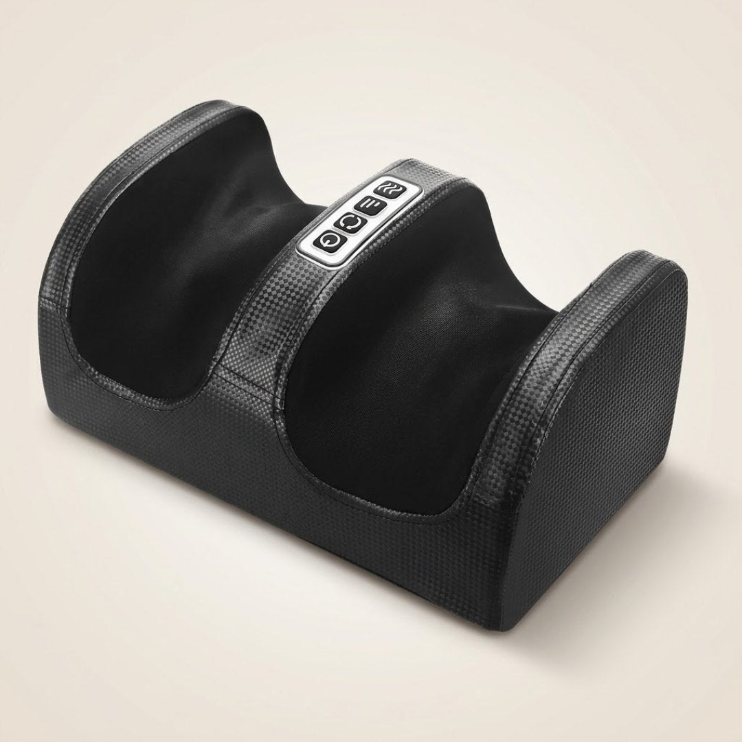 FootSpa™ massageador elétrico de pés preto com painel de botões
