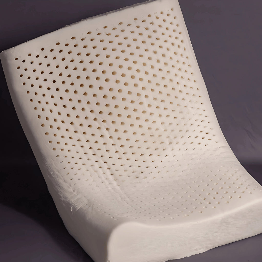 Detalhe da superfície do LatexCloud com furos de ventilação no látex