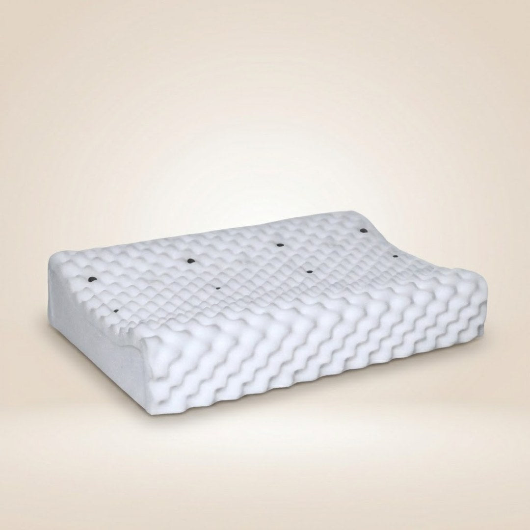 MagnoRest™ travesseiro cervical branco com gomos e pastilhas magnéticas, 1 unidade