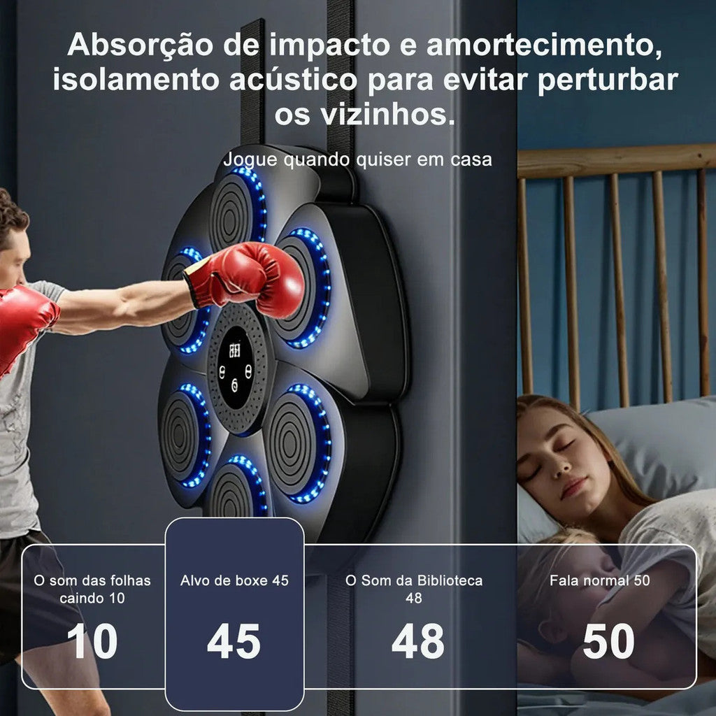 Máquina de boxe musical com alvos de LED e luvas - foto 6