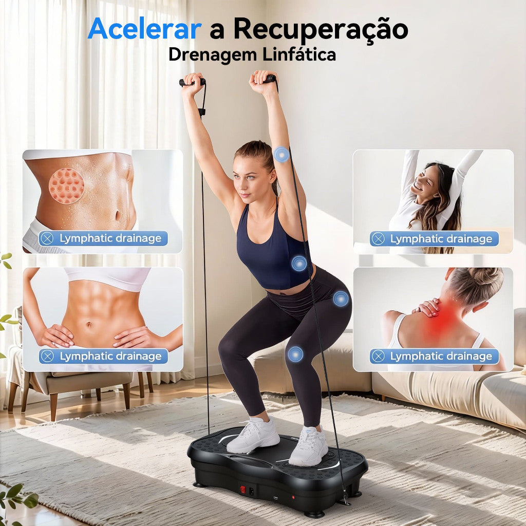 Plataforma vibratória com controle remoto e elásticos - foto 2