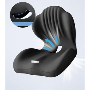 Detalhe do encosto curvo da almofada lombar PostureSeat