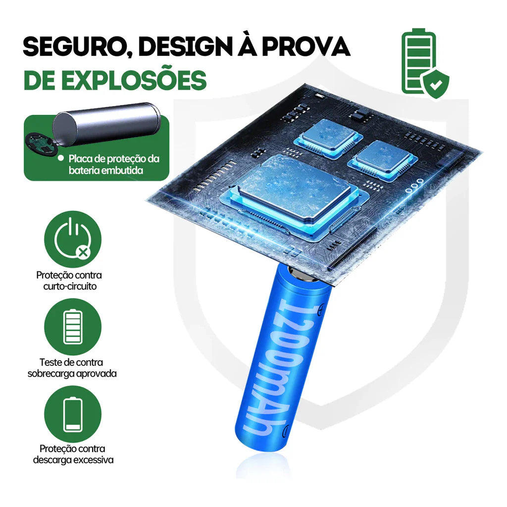 Lampião Elétrico LED Recarregável