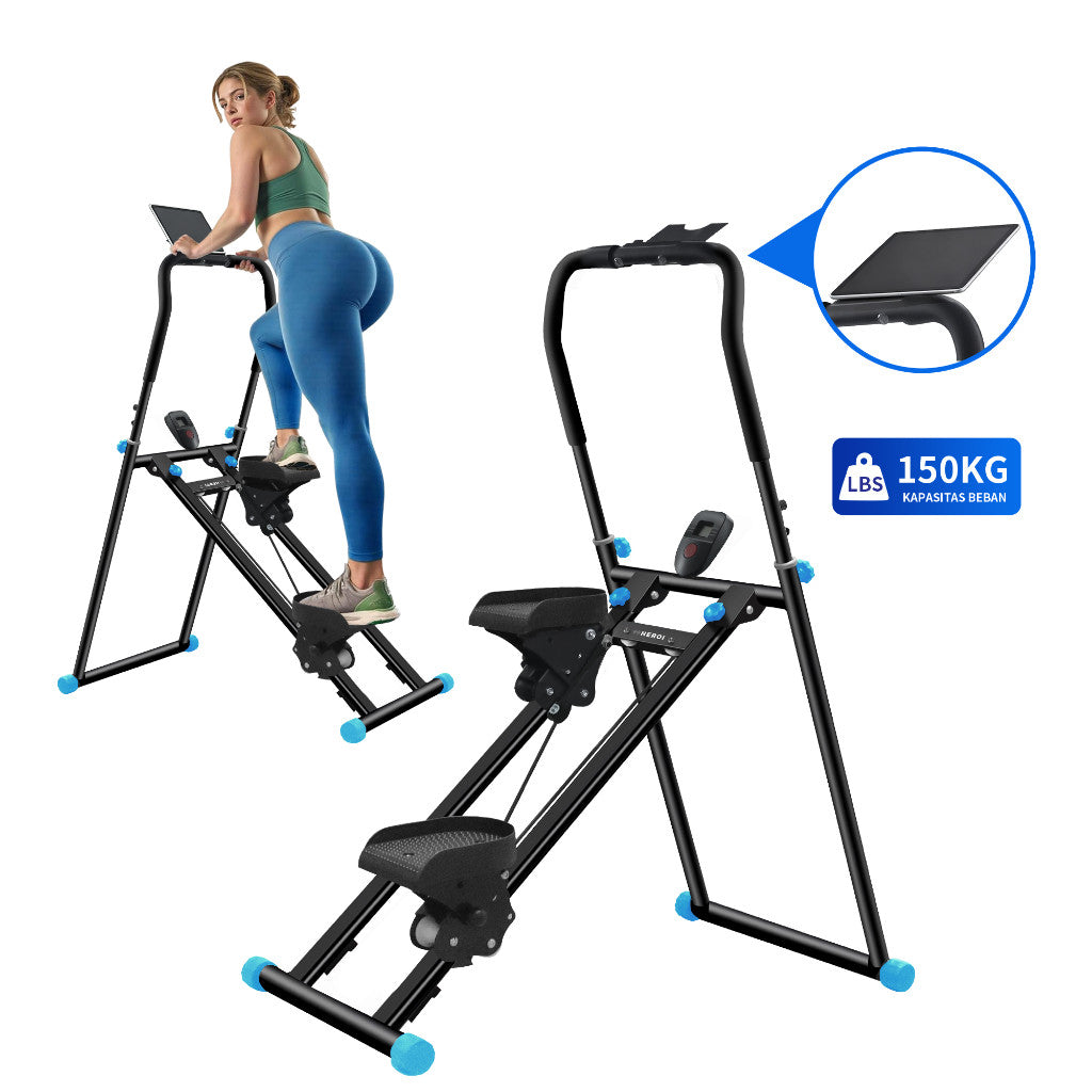 Simulador de escada dobrável para treino de glúteos em casa